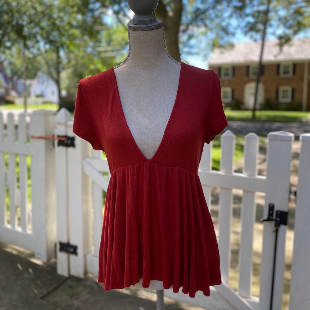 Urban Outfitters V Neck Short Sleeve